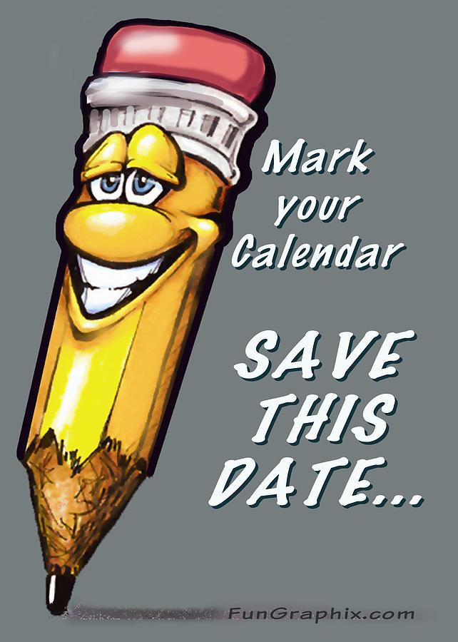 Save This Date Greeting Card by Kevin Middleton