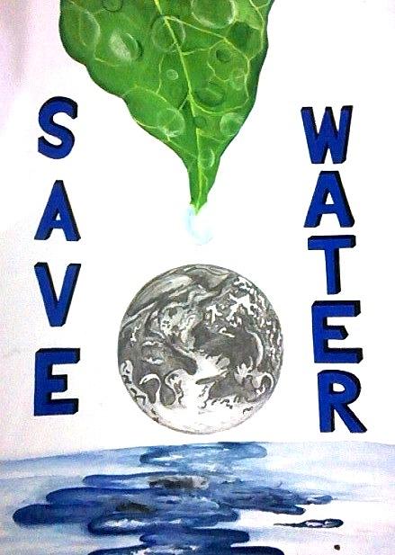 Save Water Poster Painting by Ankita Singh - Fine Art America