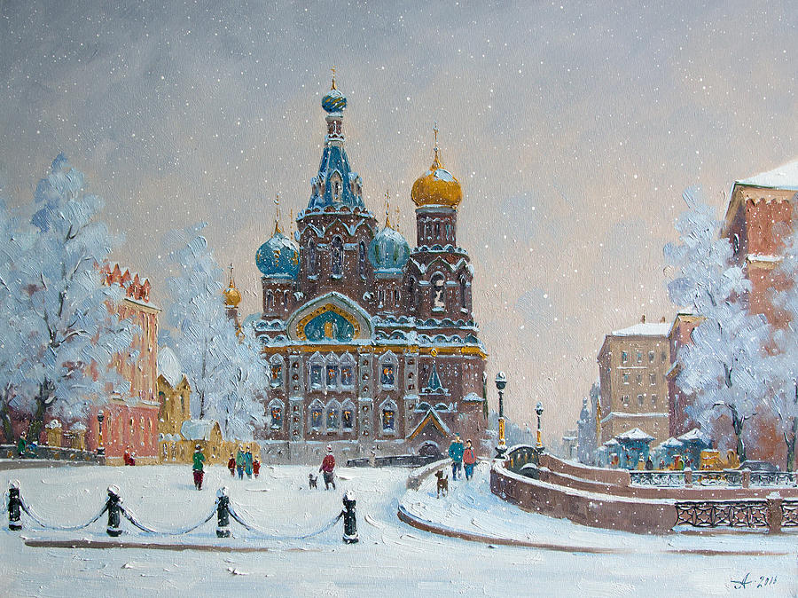 Winter Painting - Savior on the Spilled Blood by Alexander Alexandrovsky