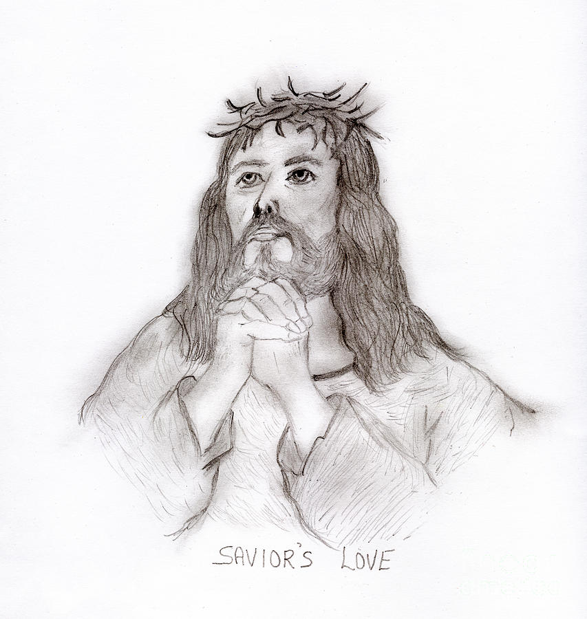 Saviors Love Drawing by Sonya Chalmers