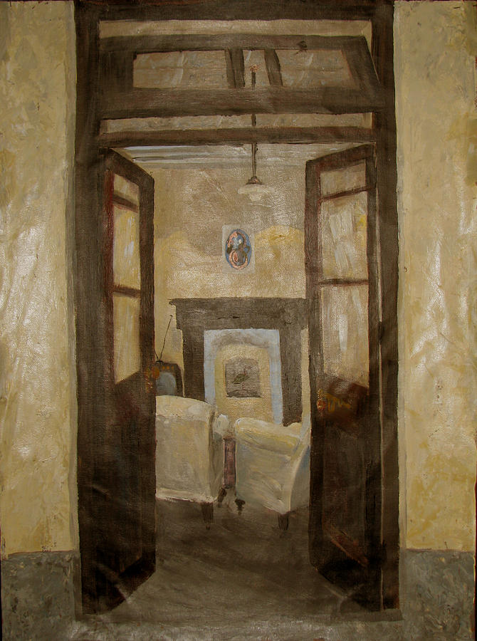 Savitri Guesthouse Painting by Art Nomad Sandra  Hansen