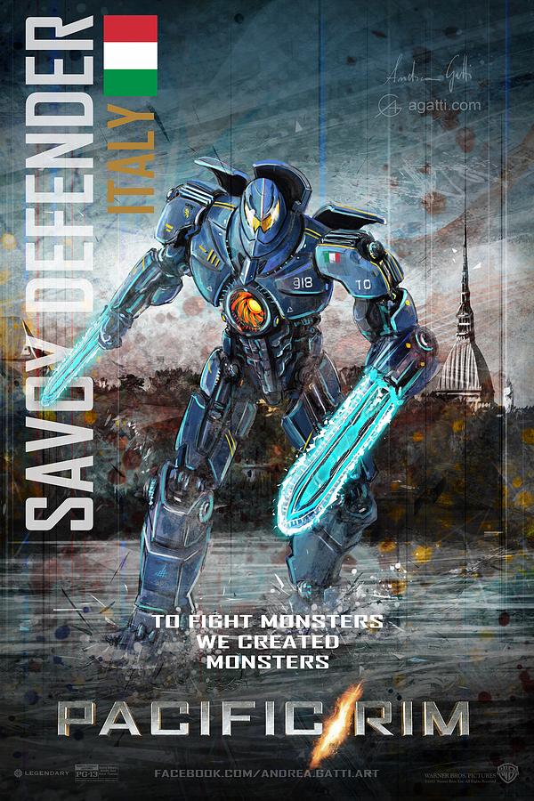 Savoy Defender Movie Poster Digital Art by Andrea Gatti