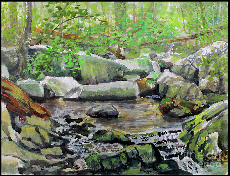 Saw Mill Creek, Patapsco Painting by Edward Williams