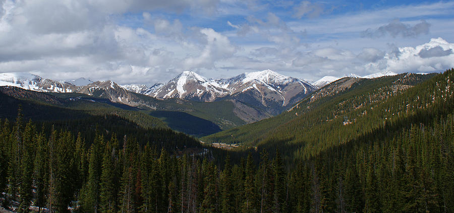 Sawatch Range Colorado Panoramic Photograph by Ernest Echols