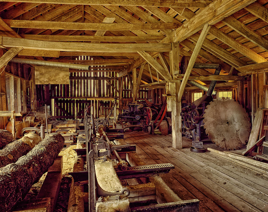Cleveland Photograph - Sawmill Interior by Mountain Dreams