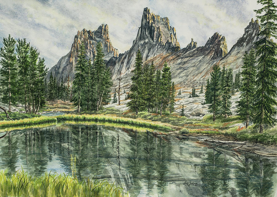 Sawtooth Back Country Horn Painting by Link Jackson