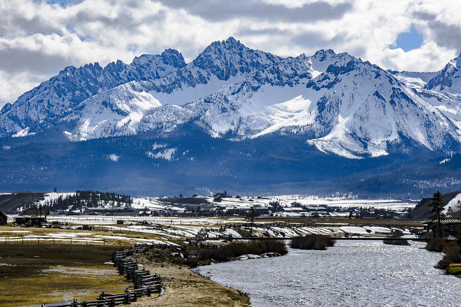 Sawtooth Mountains from Lower Stanley Photograph by Link Jackson
