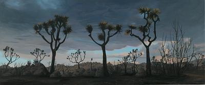 Sawtooth Mountains Pioneertown CA After The Burn Painting by Diane Best Sawtooth Mountains Pioneertown CA After The Burn Painting by Diane Best