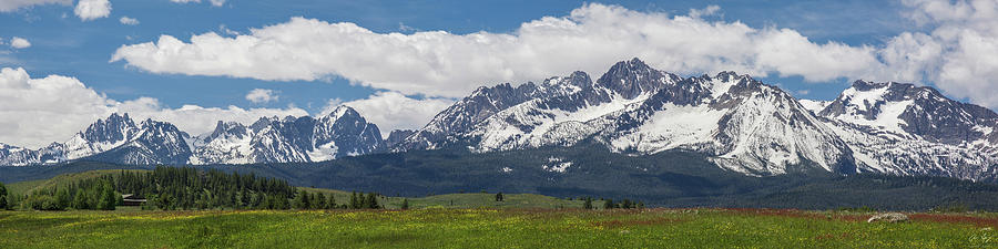 Sawtooth Range Panorama 2 Photograph by Aaron Spong