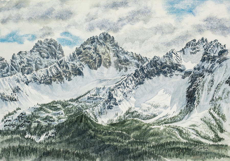 Sawtooths Painting by Link Jackson