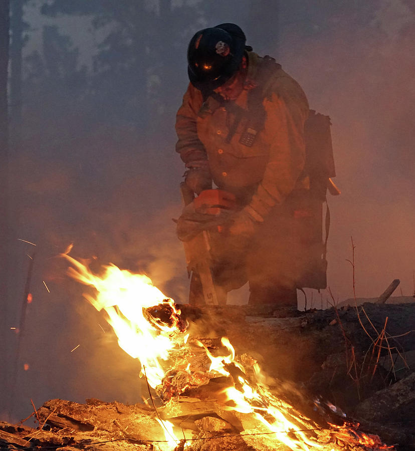 Sawyer, North Pole Fire by Bill Gabbert Sawyer, North Pole Fire by Bill Gabbert