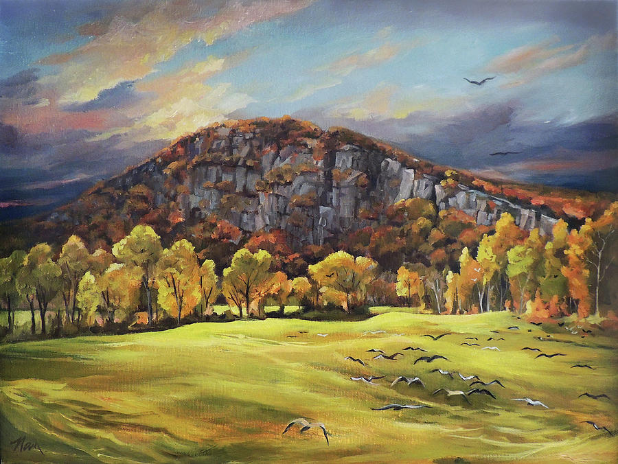 Sawyers Mountain Painting by Nancy Griswold