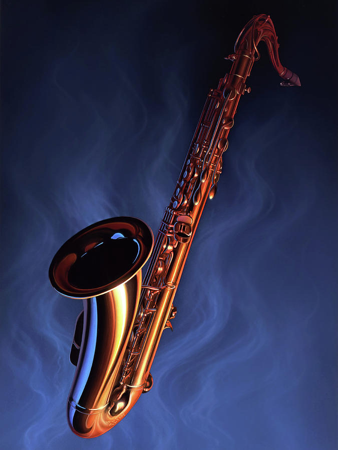 Music Painting - Sax Appeal by Jerry LoFaro