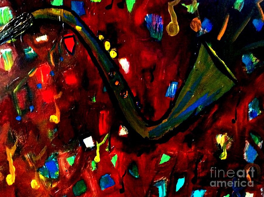 Sax Painting by James and Donna Daugherty