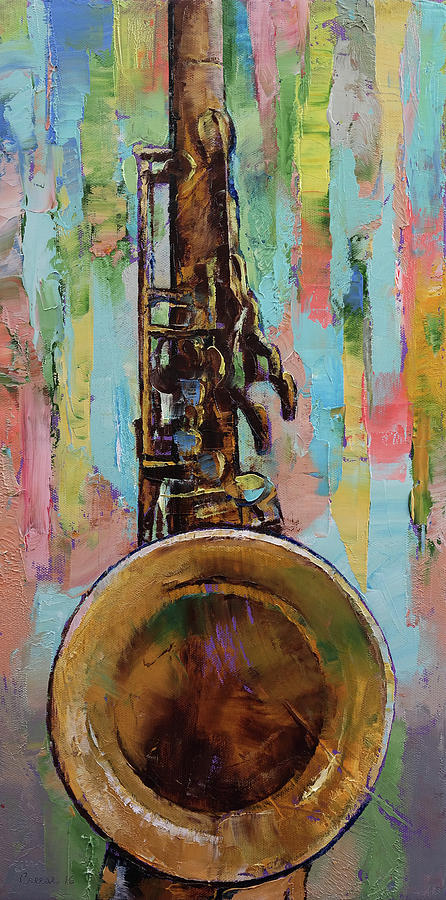 Sax Painting by Michael Creese