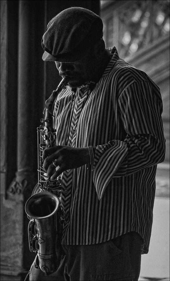 Sax Player 2 Photograph by Robert Ullmann