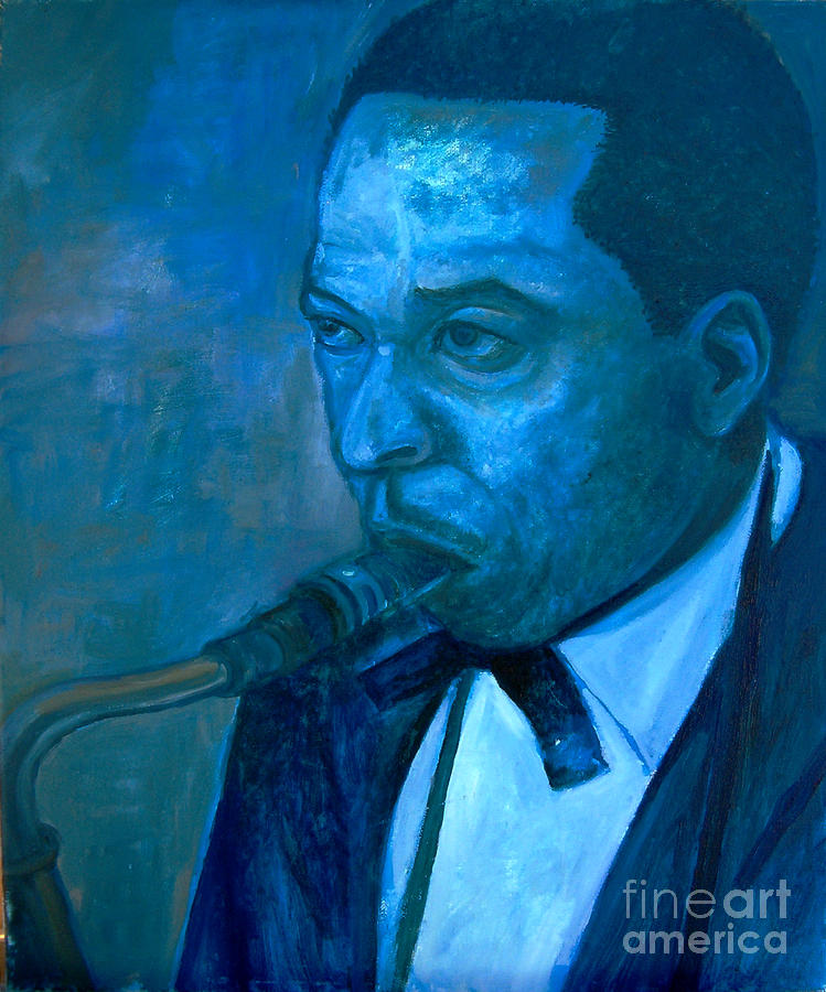 Sax Player Painting by Joe Roache