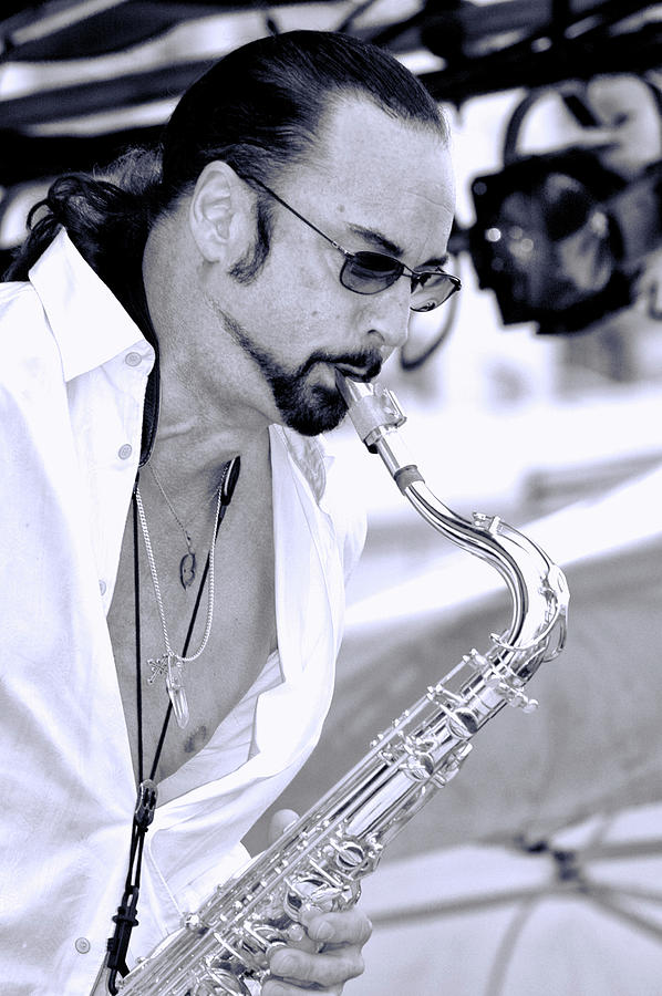 Sax Player Photograph by Kevin Cable