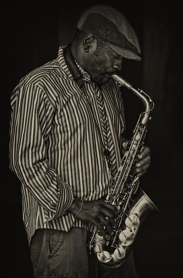 Sax Player Photograph by Robert Ullmann