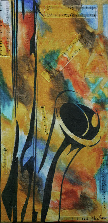 Sax Mixed Media - Sax by Robin Lee Sax Mixed Media - Sax by Robin Lee