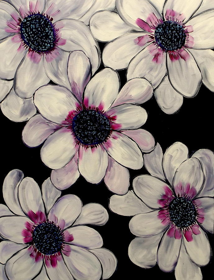 Flower Painting - Say It Enough And Youll Believe by Lisa Aerts