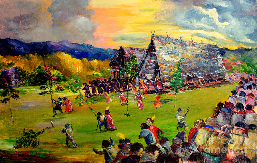 Tradition Painting - Sbiah baah by Jason Sentuf