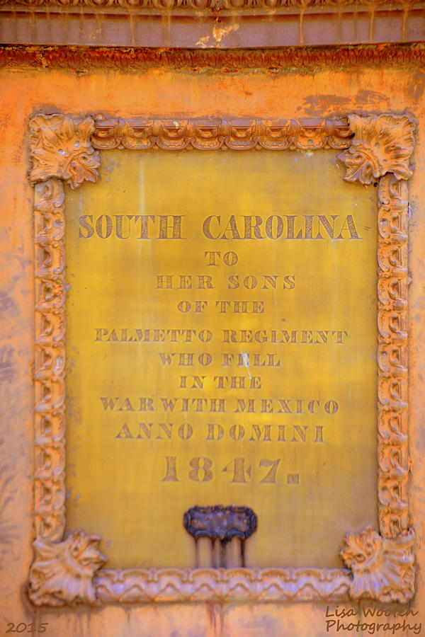 SC State House Memorial 1847 Photograph by Lisa Wooten