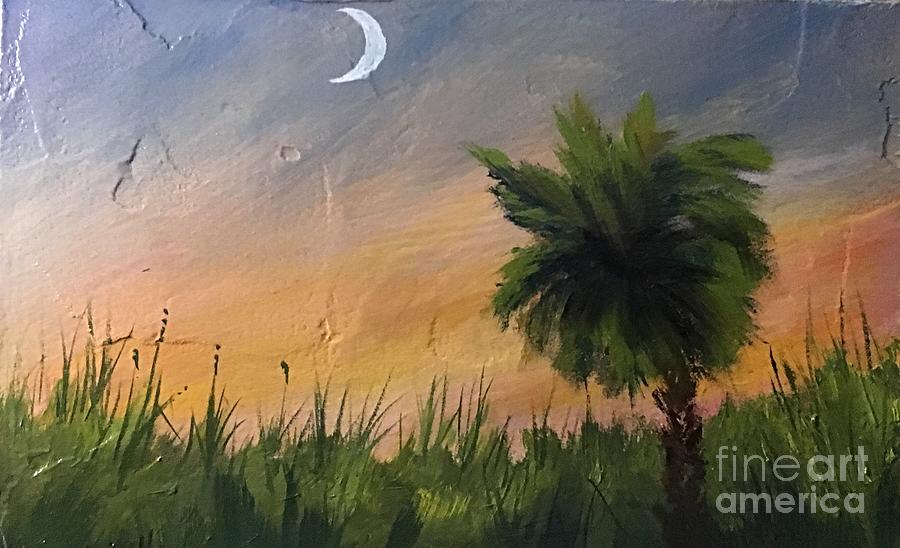 SC Sunset  Painting by Jerry Walker