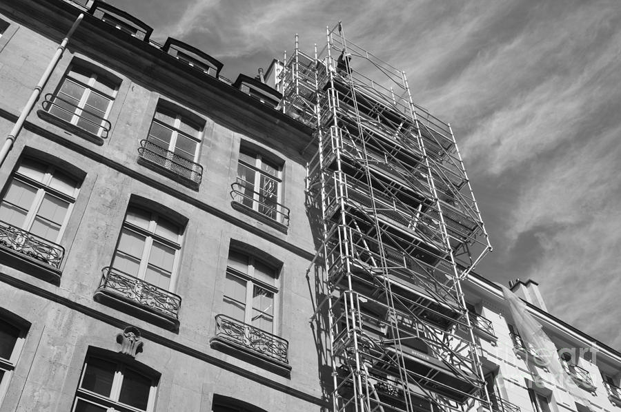 Scaffold and Sky Photograph by Andy Thompson