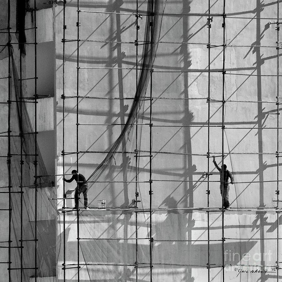 Scaffolders Set To Sail Photograph by Marc Nader