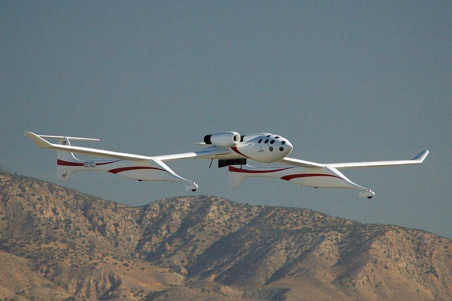 Scaled Composites White Knight Photograph by Brian Lockett