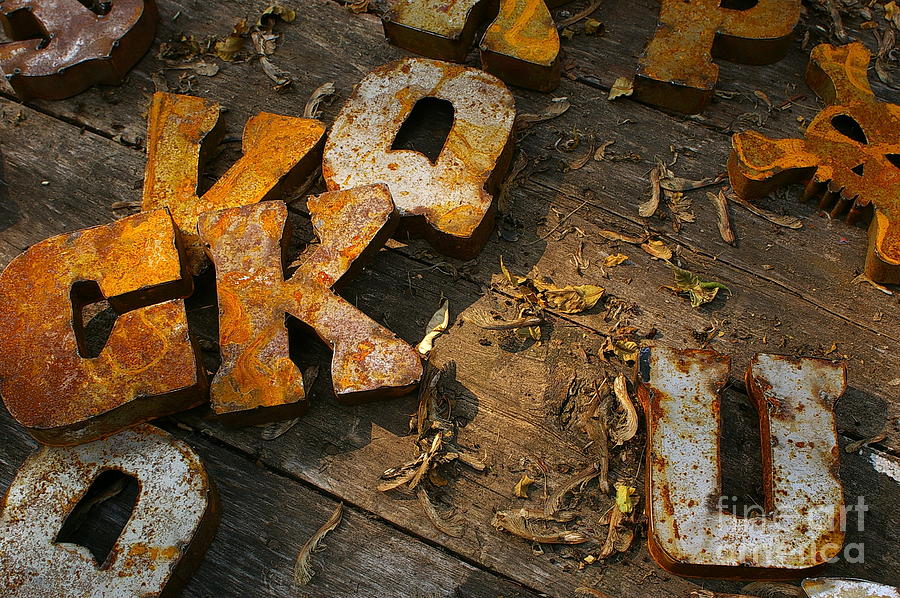 Scambled Letters Photograph by Randy Pollard