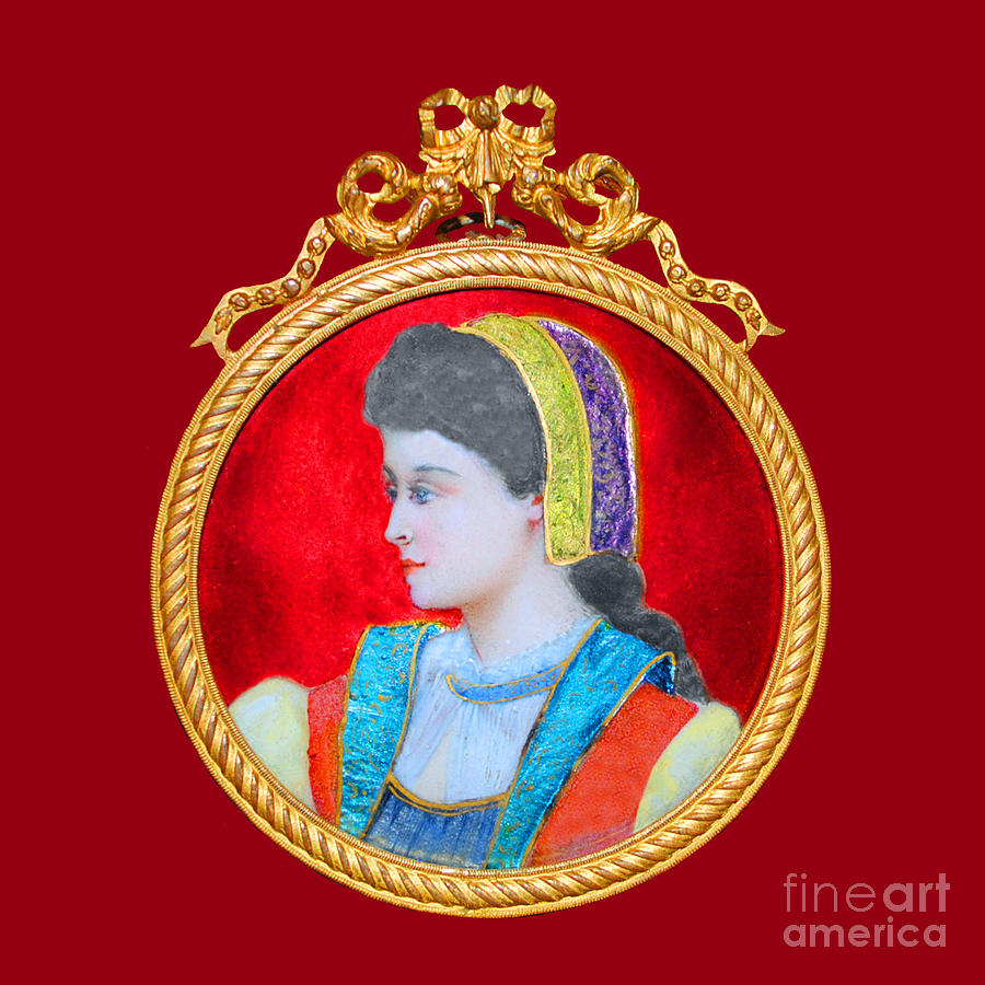 French Painting - Scandinavian Maiden Limoge by Jost Houk French Painting - Scandinavian Maiden Limoge by Jost Houk