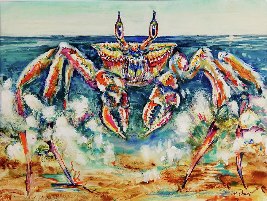 Scardey Crab Painting by Margaret Donat