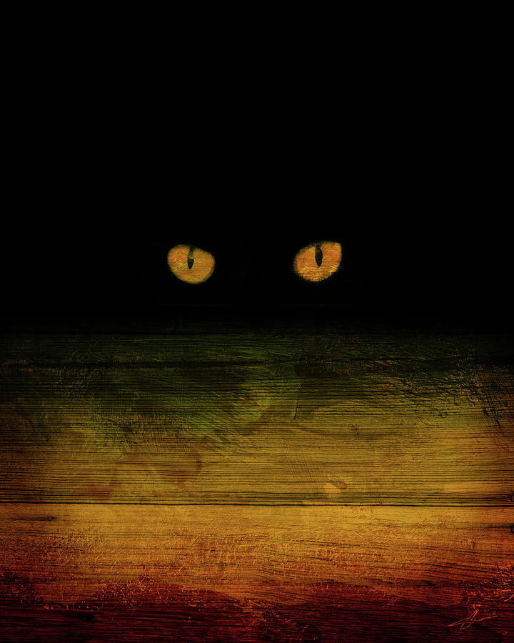 Scare-d-cat Mixed Media by Shevon Johnson