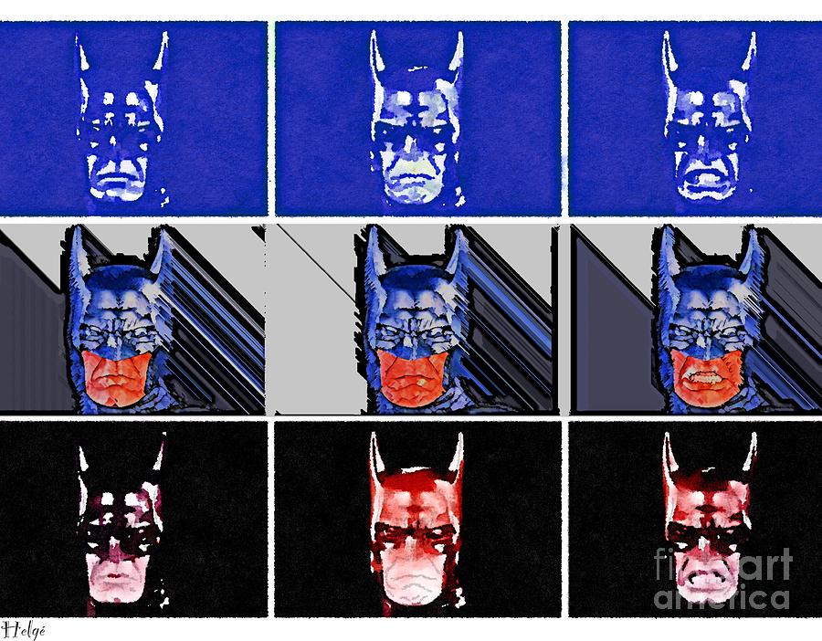 The Dark Knight Painting - ScareBat by HELGE Art Gallery