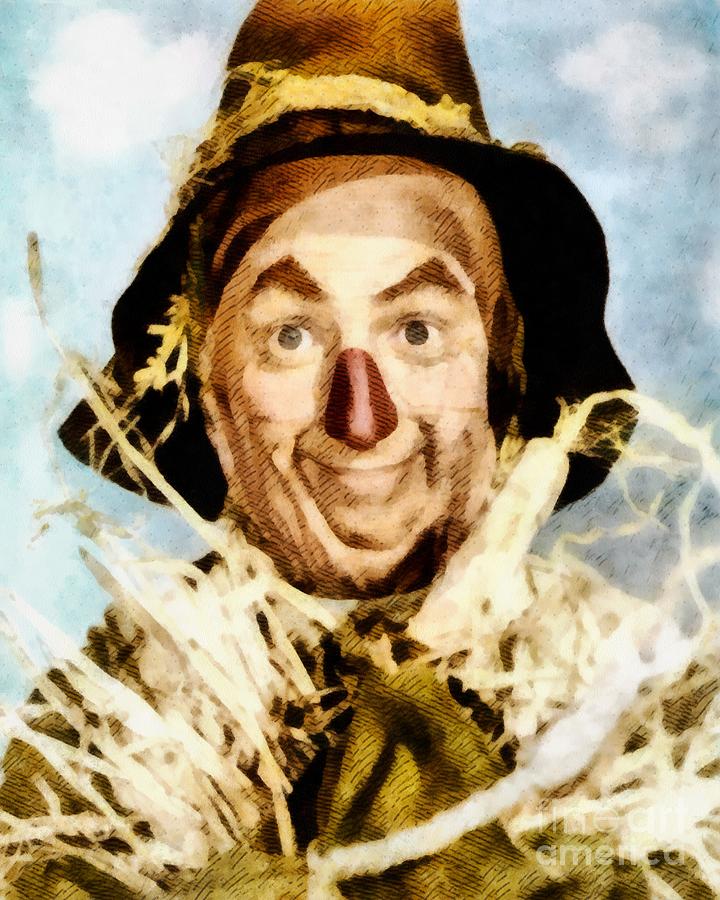 Hollywood Painting - Scarecrow, Wizard of Oz by Esoterica Art Agency