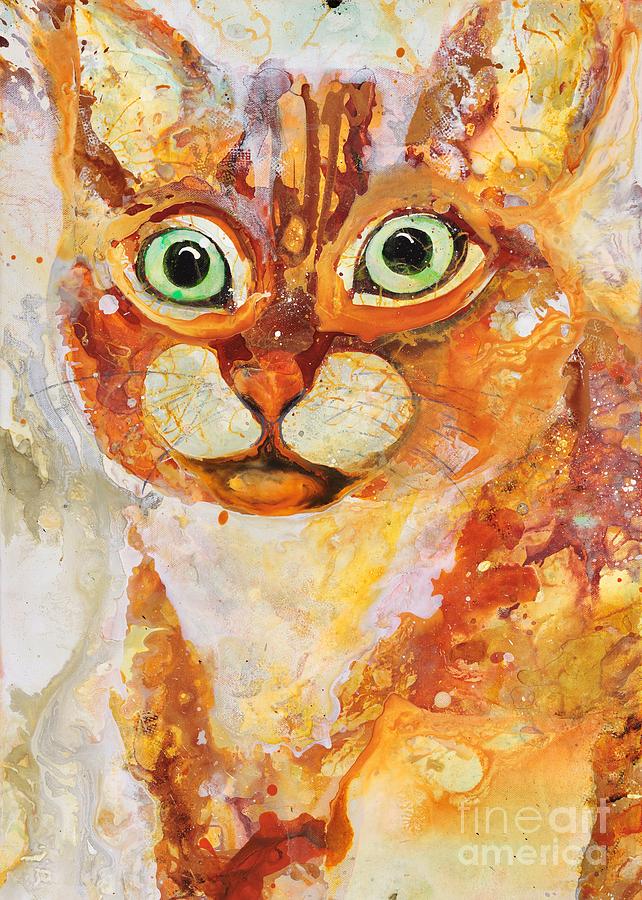 Scaredy Cat Painting by Kasha Ritter