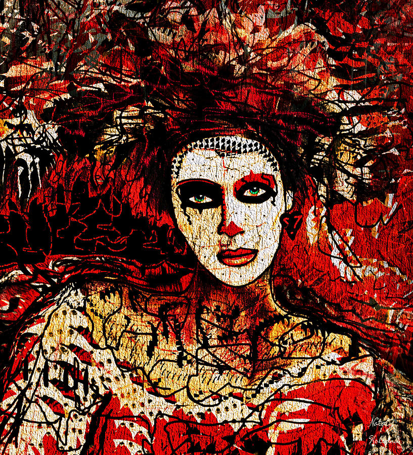 Scarlet Mixed Media by Natalie Holland