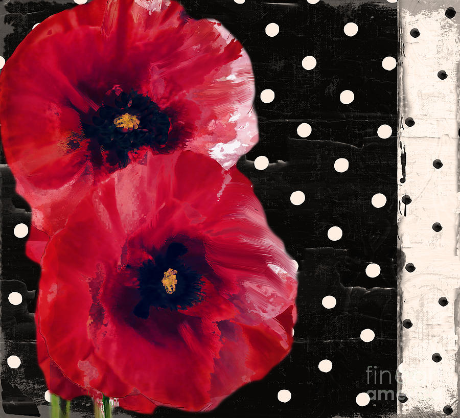 Poppy Painting - Scarlet Poppies II by Mindy Sommers