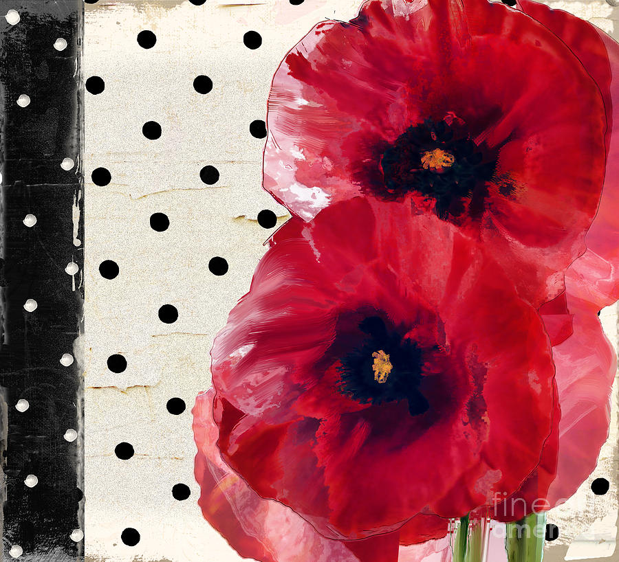 Poppy Painting - Scarlet Poppies by Mindy Sommers