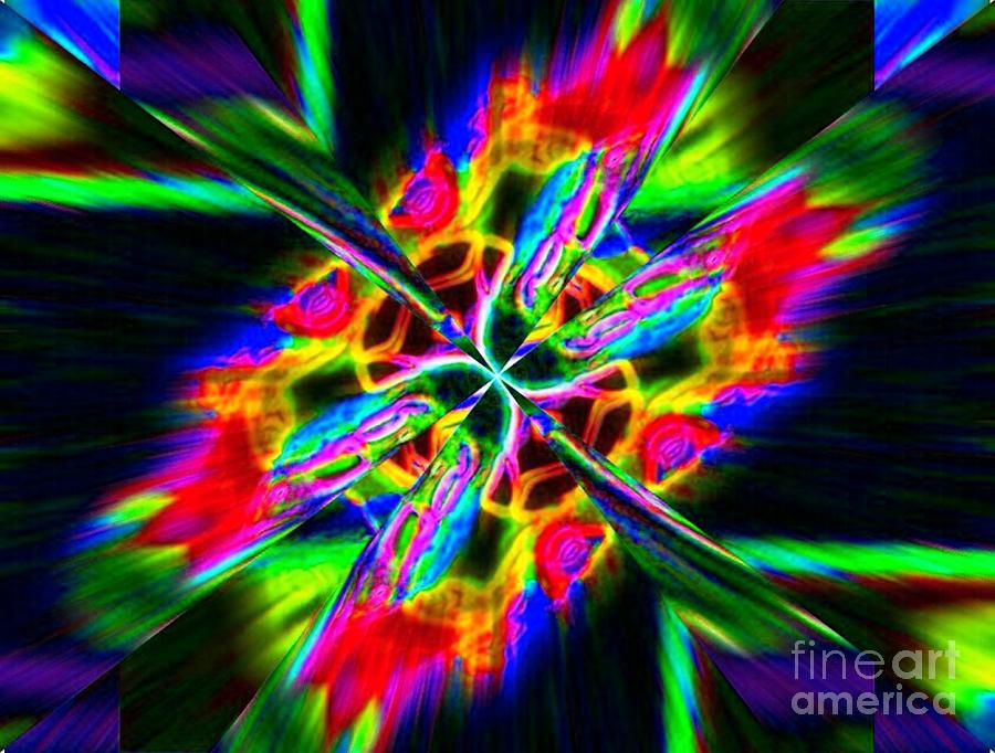 Abstract Digital Art - Scarlet Wings by Lorles Lifestyles Abstract Digital Art - Scarlet Wings by Lorles Lifestyles