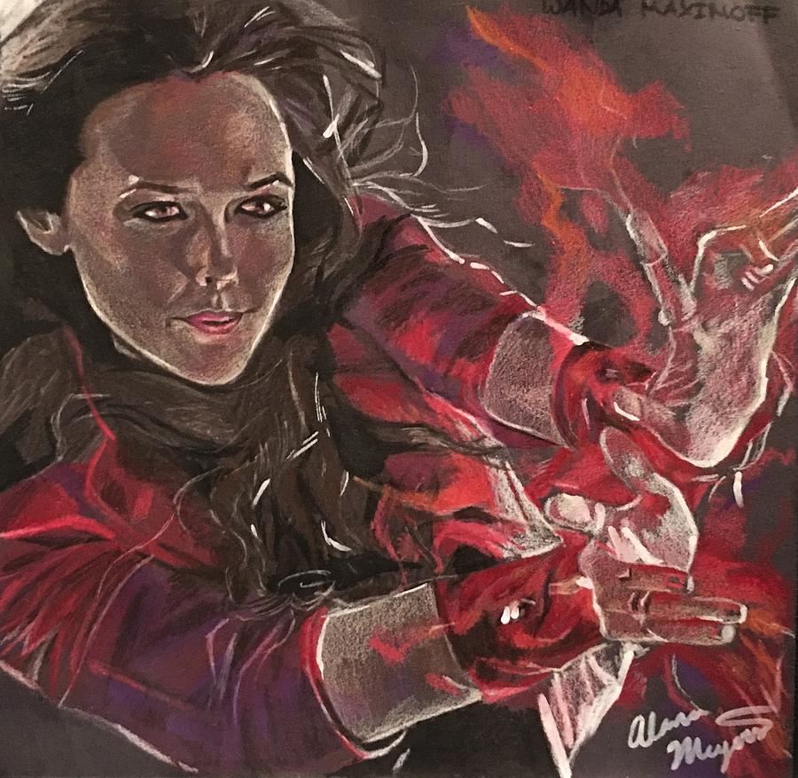 Work-in-progress Pastel drawing Scarlet Witch Thanks for viewing! - movies  and tv post - Imgur