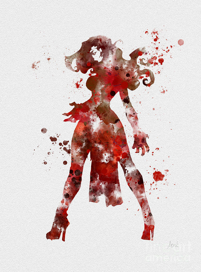 Scarlet Witch Mixed Media by My Inspiration