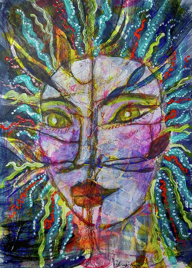 Scarred Beauty Mixed Media by Mimulux Patricia No