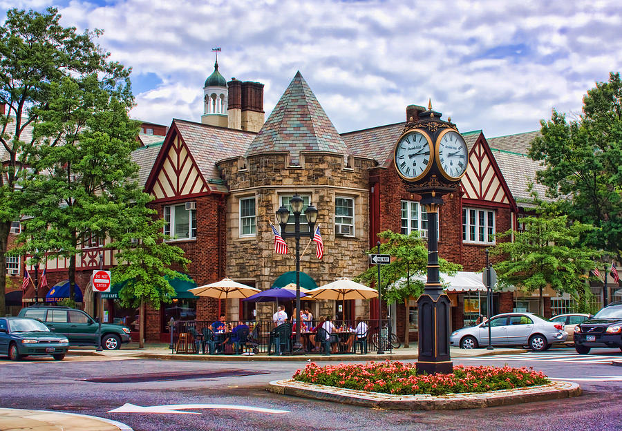 Clock Photograph - Scarsdale New York by June Marie Sobrito