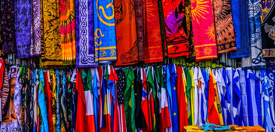 Scarves and Flags Photograph by Debra Martz
