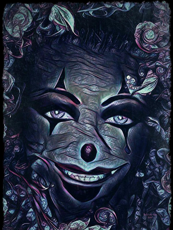 Scary Clown Digital Art by Artful Oasis
