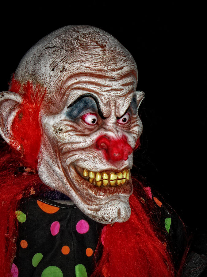 Scary Clown Photograph by Mike Martin