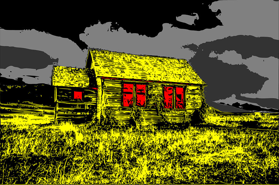 Scary Farmhouse Digital Art by Piotr Dulski